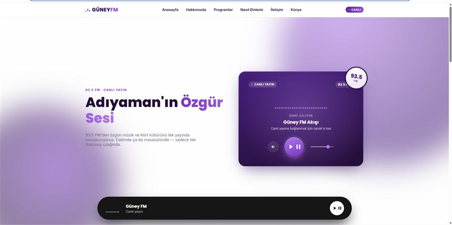 Güney FM ekran görüntüsü